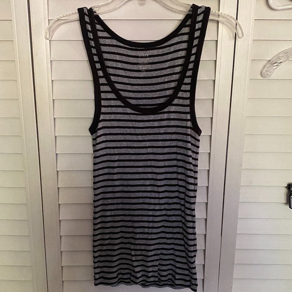 J. Crew black and grey tank top, medium